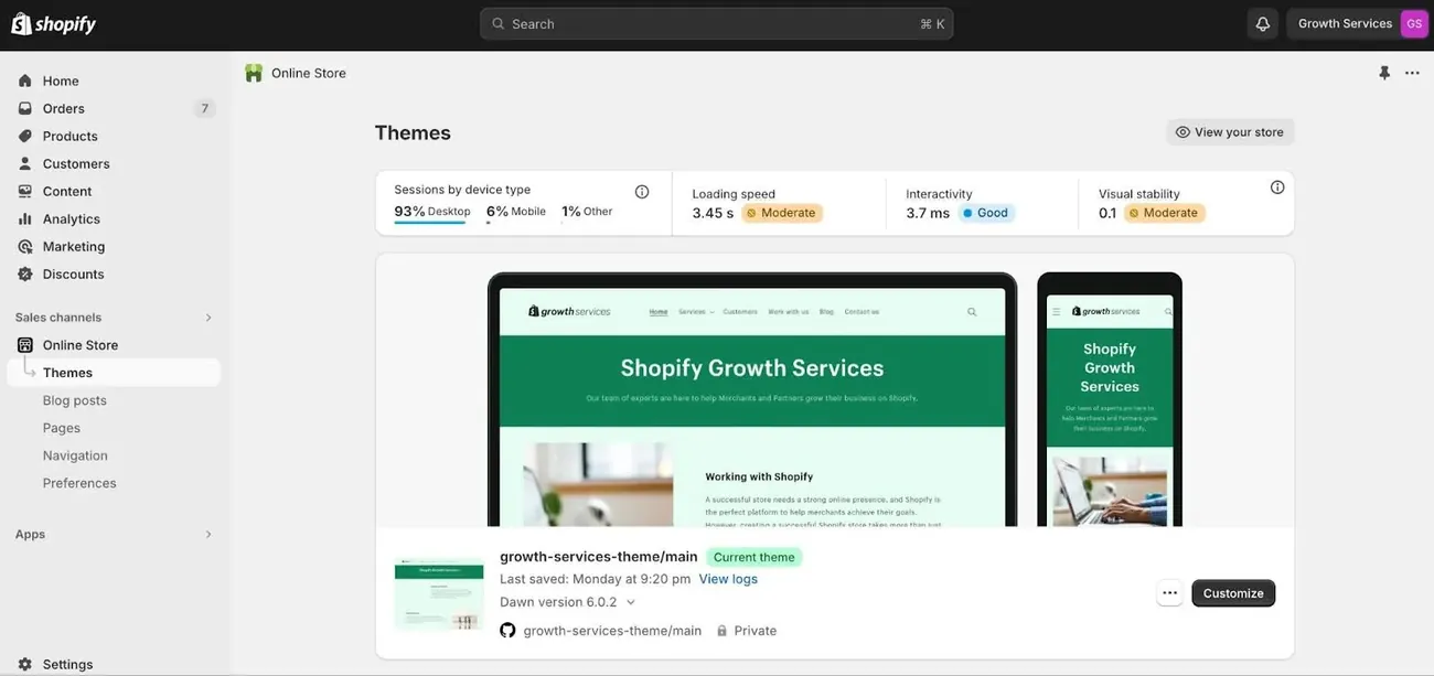 Shopify and B2B commerce service preview