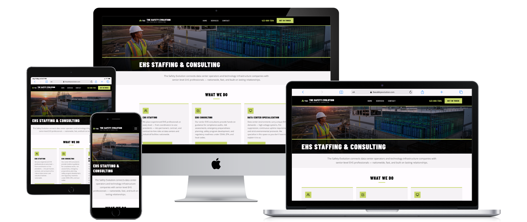 The Safety Evolution staffing and consulting website